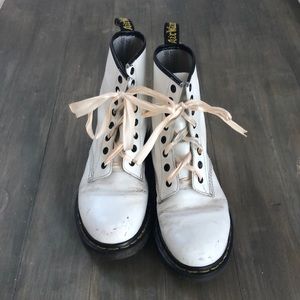 Doc Martens size 7 white boots